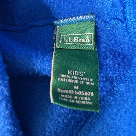Lot of Two (2) kids L.L. bean Blue Fleece Beanies - Picture 4 of 6
